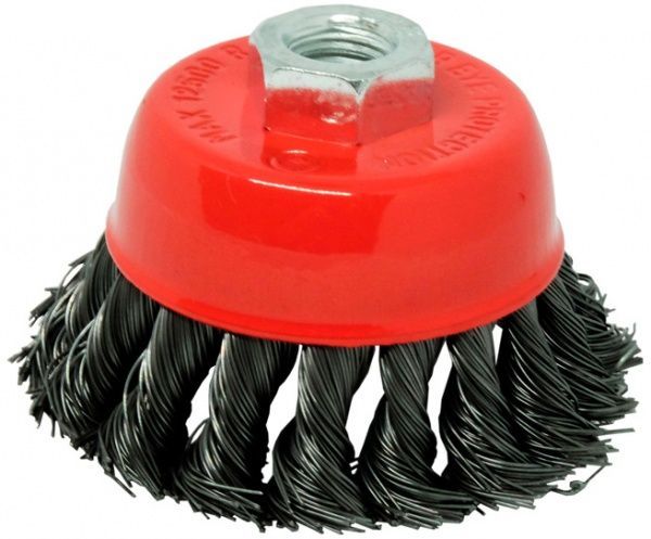 Щітка Чашка плетена сталь 85 мм М14, 0.5 мм Зенит 35100085