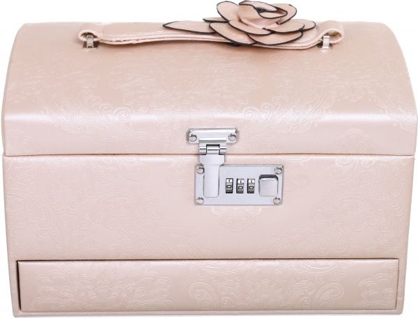 Сундучок для украшений Delux цветок бежевый