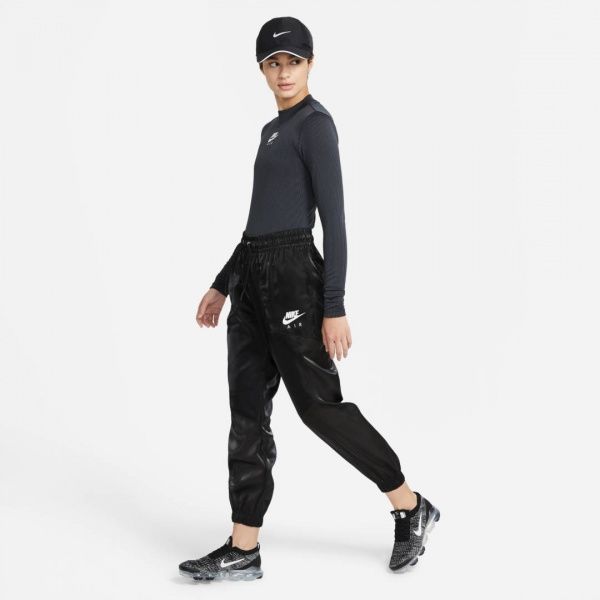 Футболка Nike W NSWAir MOCK LS RIB CZ8634-010 р.L чорний