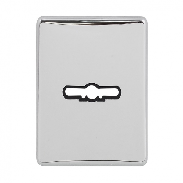 Броненакладка Azzi Fausto квадратна під сувальдний ключ хром