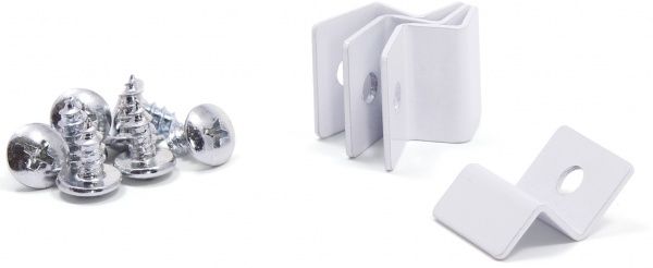 Монтажный комплект Larvij для ДСП-полки L9706WH белый