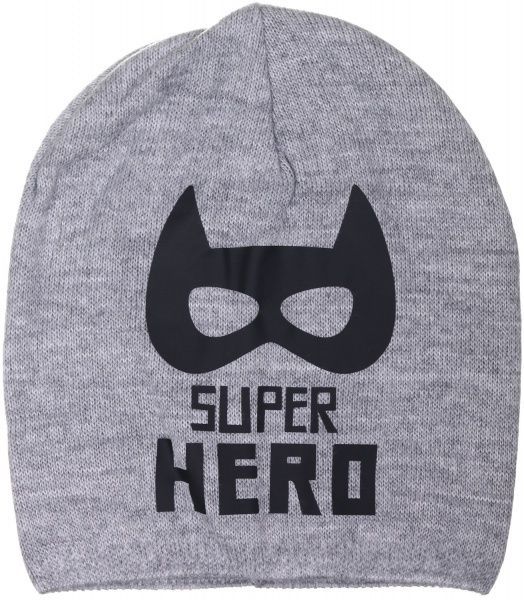 Шапочка детская для девочки Kraft+ 1001 р.48-50 серый меланж 