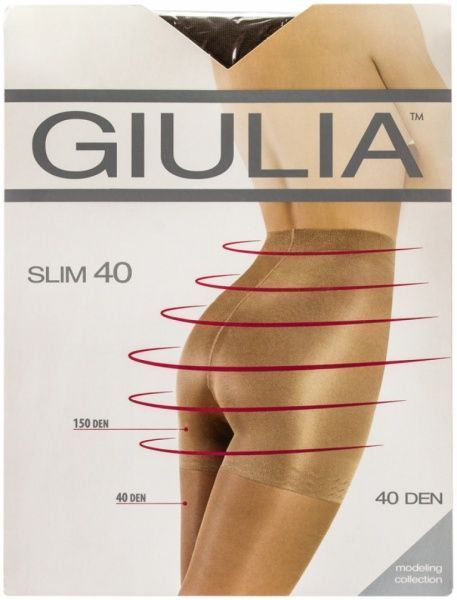 Колготки Giulia Slim 40 den р. 3 кремовый 