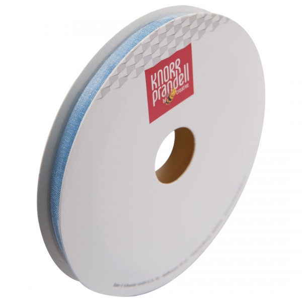 Стрічка декоративна Knorr Prandell органза 0,6 см 10 м світло-блакитний 