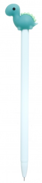 Ручка гелевая Dino голубая 