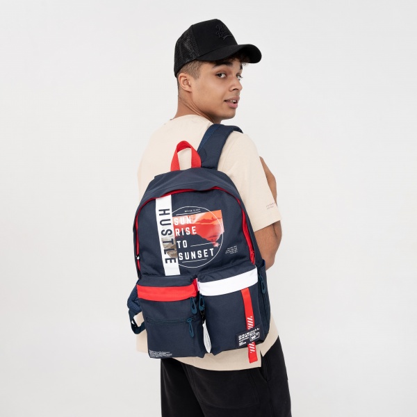 Рюкзак школьный YES Sport T-126 Hustle синий