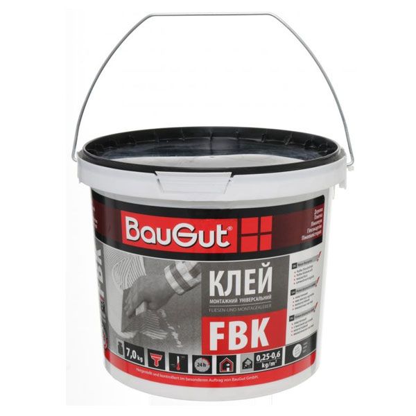 Клей універсальний монтажний BauGut FBK 7кг 