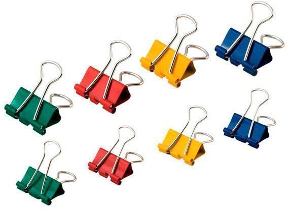 Биндер Buromax BM.5355 разноцветный 19 мм 12 шт. 