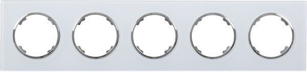 Рамка HausMark Bela 5-на горизонтальна білий SNG-FRG,RD20G5-WH