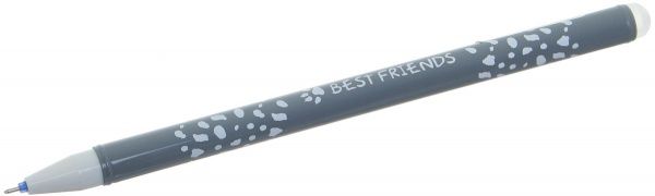 Ручка гелевая пиши-стирай Щенок серая 