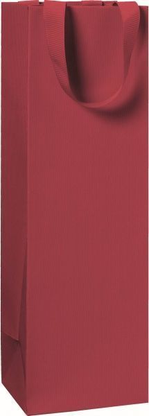 Пакет подарочный One Colour dark red 11x10.5x36 см STEWO