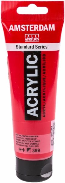 Краска акриловая № 399 Нафталовый красный темный 120 мл Amsterdam Standart Royal Talens