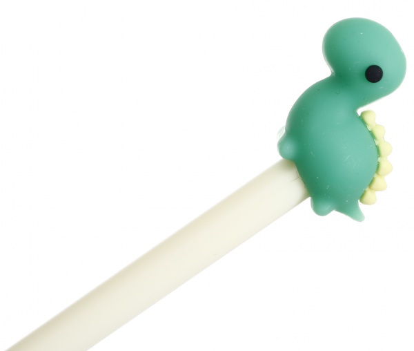 Ручка гелевая Dino белая 