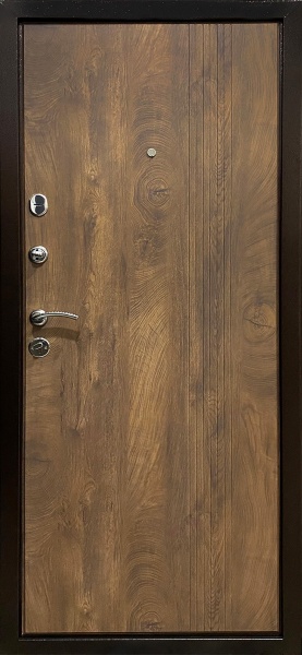 Двері вхідні Двері БЦ Хортиця (Спил Дерева) мідь антик 2050x960 мм праві