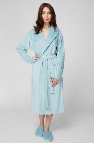 Халат велюровий Naviale LUX р. М морозна м'ята LH561-05