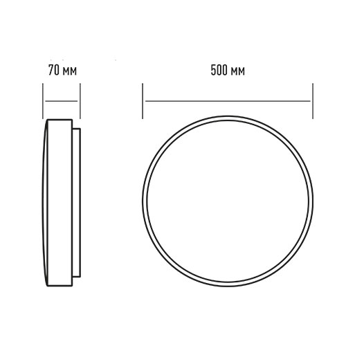 Світильник світлодіодний Maxus 72 Вт білий матовий 3000-6500 К 1-MFCL-7241-01-C