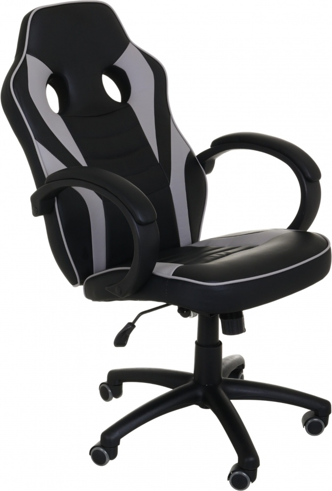 Кресло игровое Центр Меблів Идрис черно-серый