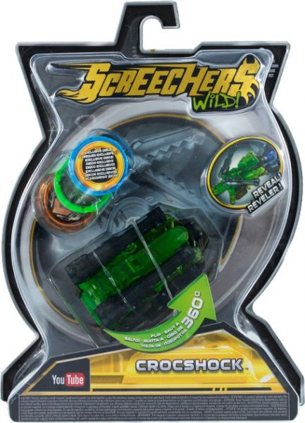 Автомобиль Screechers Wild трансформер Крокшок L 2