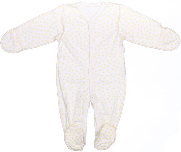 Комбинезон детский Bambinelli желтая звезда р.56 белый с рисунком 