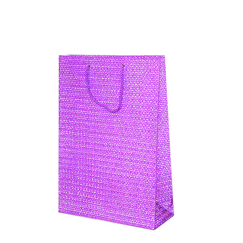 Пакет подарунковий 35x24,5x9 см текстурний фіолетовий