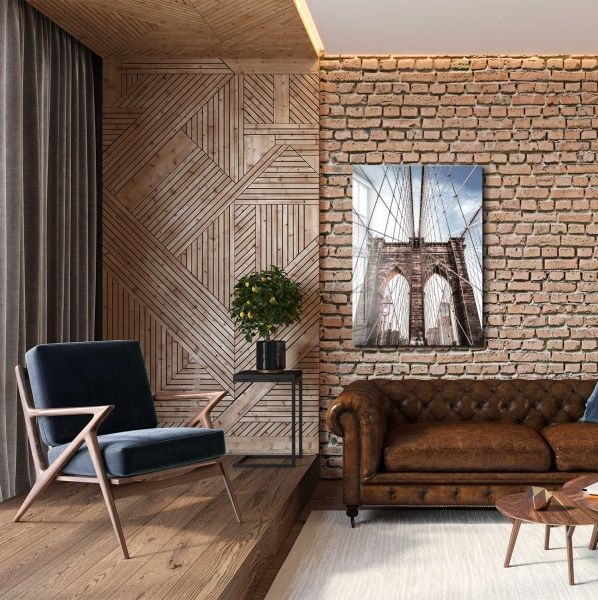 Картина Бруклин бридж 560x70 см Styler GL-02029 