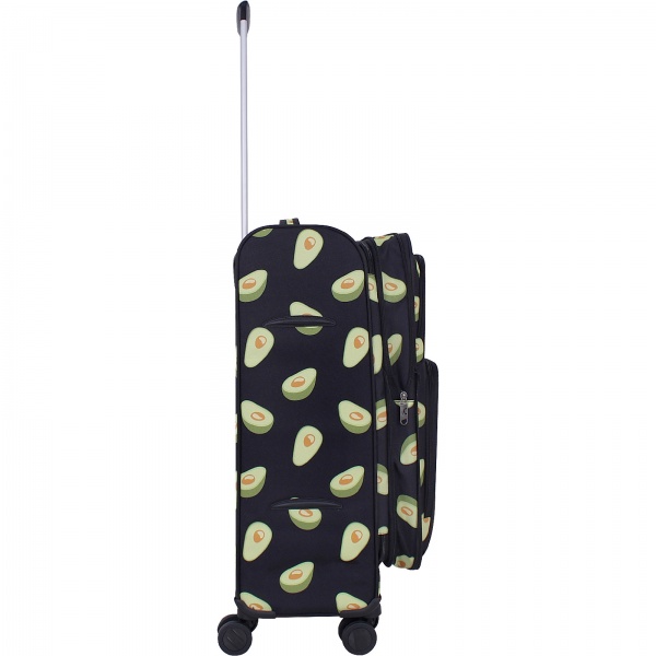 Валіза Bagland Валенсiя Авокадо M 63 л чорний суб.763 (37966244) 