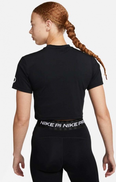 Футболка Nike W NP DF GRX SS CROP TOP DX0078-010 р.M чорний