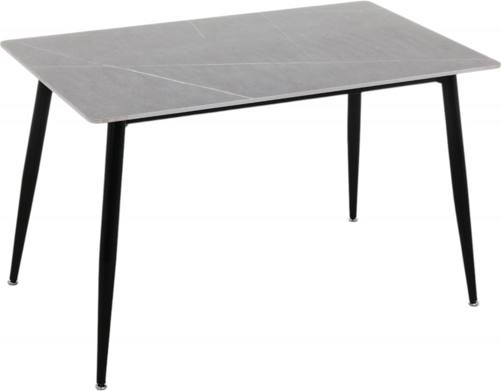Стіл Urban ceramic 1200x700x750мм сірий матовий/чорний