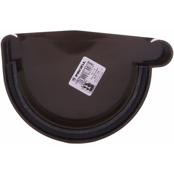 Заглушка желоба правая PROFiL 130 мм коричневый 