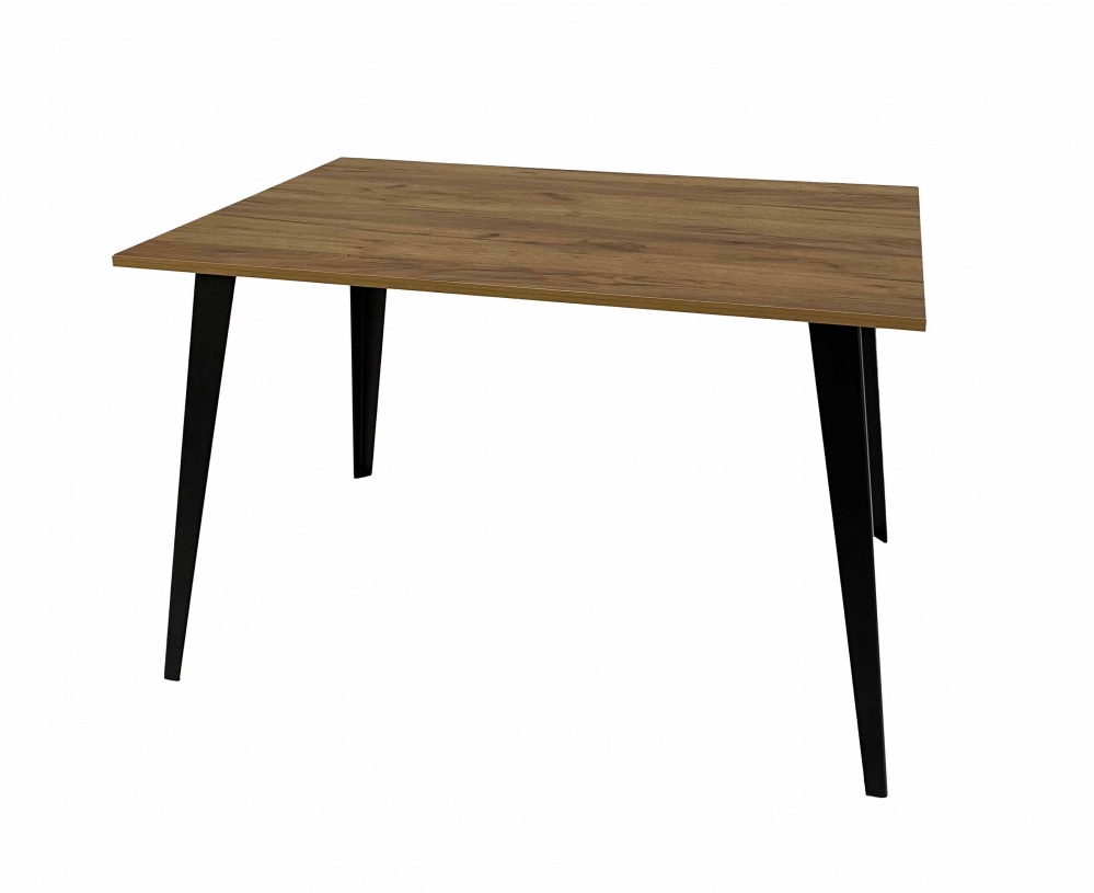 Стол Адамс 1200x800x750мм дуб крафт золотой/черный