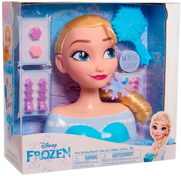 Игровой набор Just Play Frozen Эльза для стилизирования причесок 14 предметов