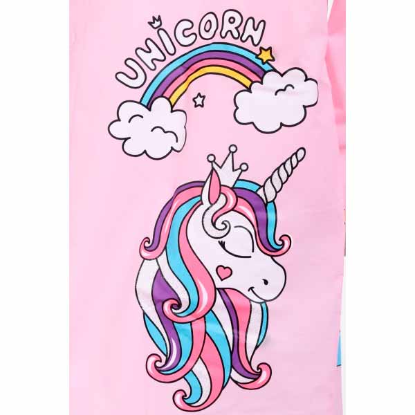Дощовик для дівчинки Susino Єдиноріжка р.130 рожевий RP211 XXL (130-145)