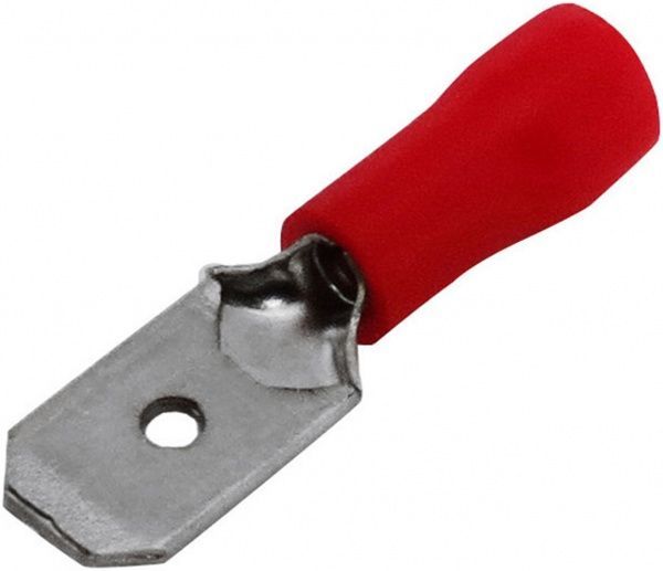 Разъем плоский изолированный (штек. + гн.) EMT 0,5-1,5 мм 10А 10 шт. красный 