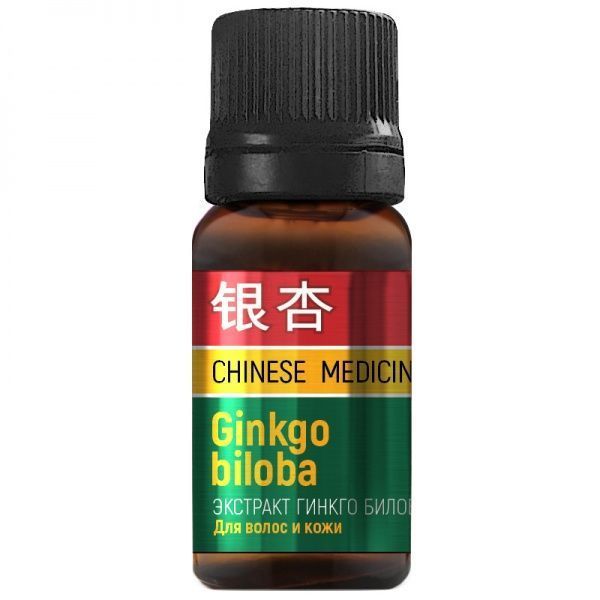 Підсилювач косметичних засобів для волосся та шкіри Pharma Group Екстракт гінкго білоба 10 мл