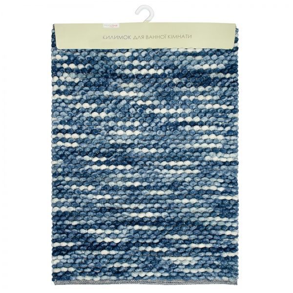 Коврик для ванной Home Line Alan 60х90 см синий