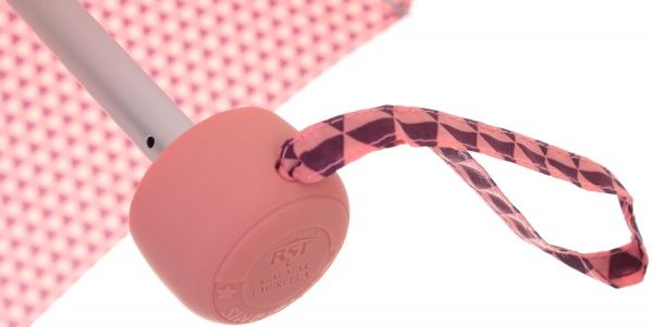 Парасолька Геометрія, складна півавтомат помаранчевий 