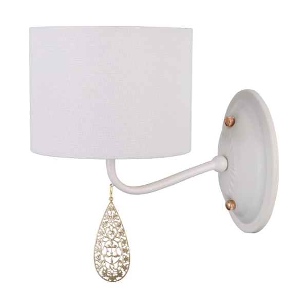 Бра Victoria Lighting 1x40 Вт E14 белый Grace/AP1 