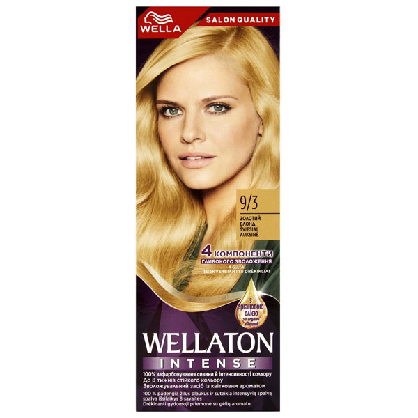 Крем-краска для волос Wella Wellaton №9/3 золотой блондин 110 мл