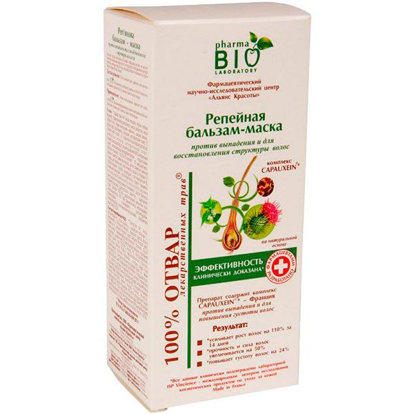 Бальзам Pharma Bio Laboratory Репейная против выпадения и для восстановления структуры волос 150 мл