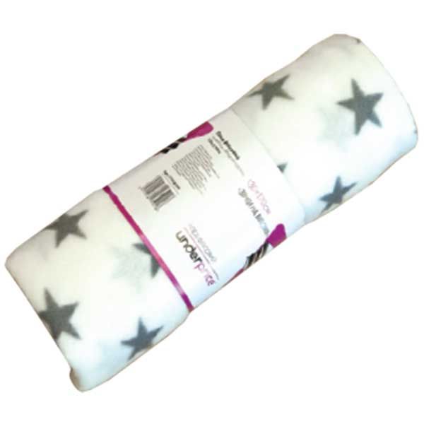 Плед флісовий Underprice Зірки на білому 130x170 см