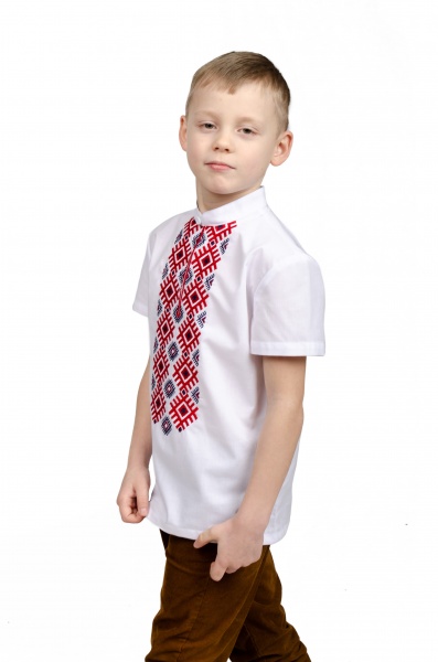 Вишиванка для хлопчиків Едельвіка р.116 білий 65-20/09 