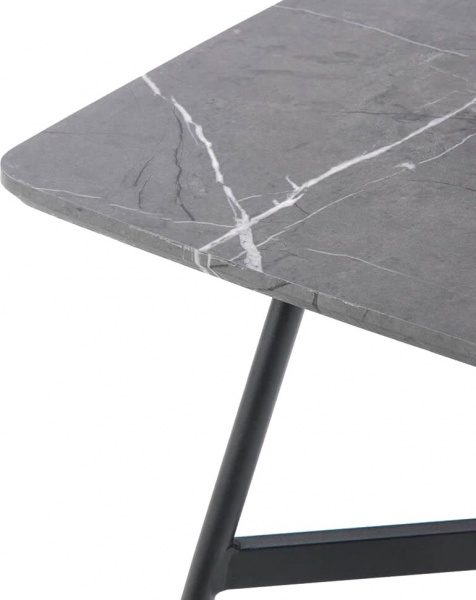 Стіл журнальний BRW Ferrara 750x410x750мм чорний/сірий камінь 