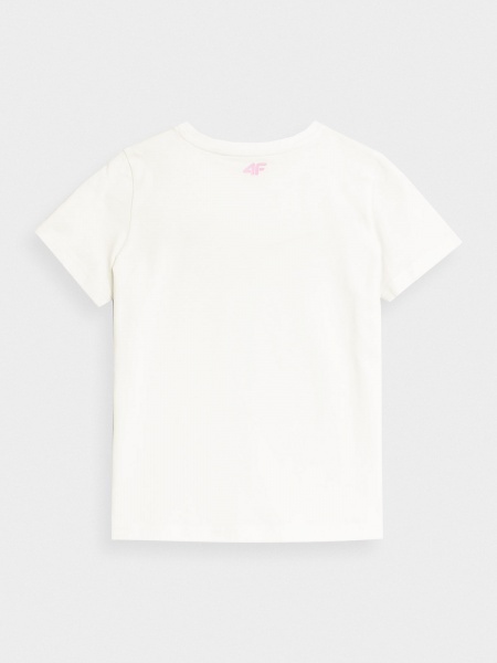 Футболка 4F TSHIRT F1010 4FJSS23TTSHF1010-11S р.152 білий
