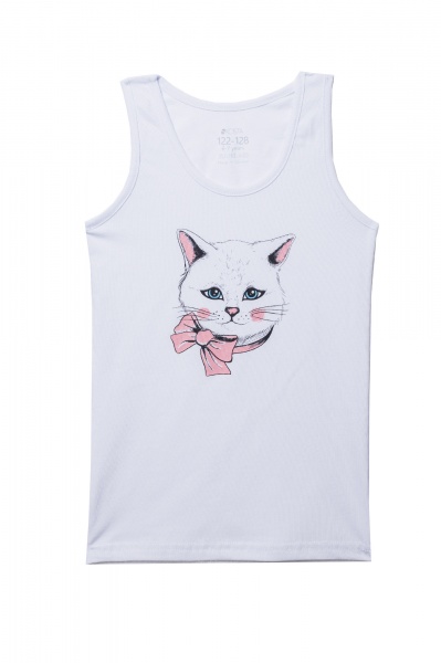 Майка для дівчаток KOSTA р.146–152 білий 2646-1 