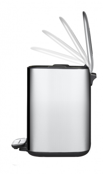 Ведро с педалью Eko REGENT 6 л хром