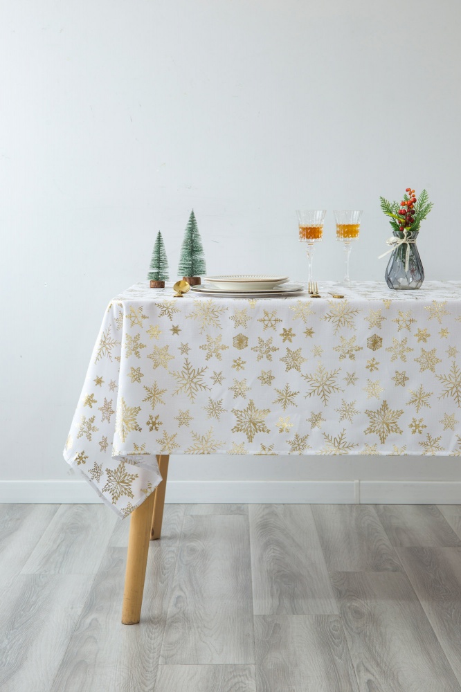 Скатерть Polar 140x220 см белый Sensio