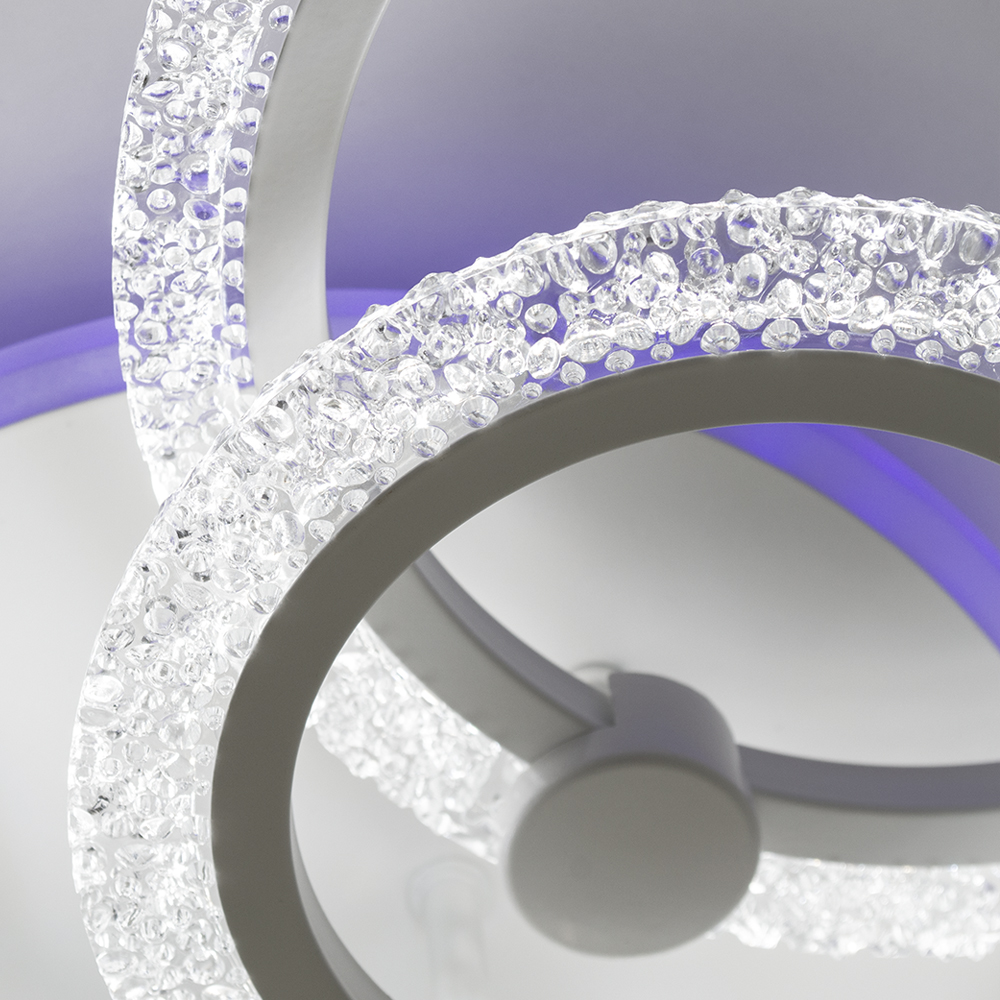 Люстра світлодіодна Luminaria Lily 7x90 Вт LED-модуль біла LILY RGB 90W 7R WHITE/ICE