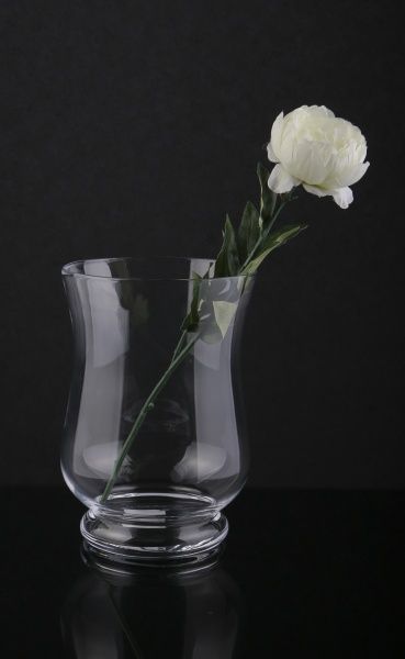 Ваза стеклянная прозрачная Тюльпан 19х27 см Wrzesniak Glassworks