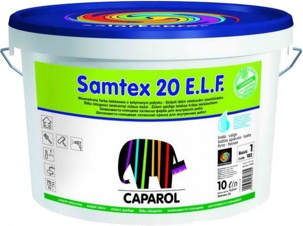 Фарба Caparol Samtex20 E.L.F. B1 білий 10л