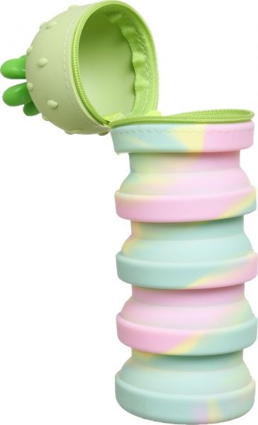 Пенал-тубус Клубника 11х6,5/19х6,5 см салатовий